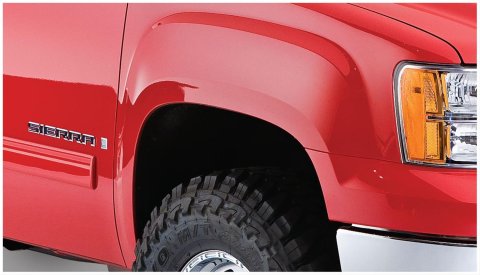 Bushwacker Cut-Out Fender Flares 40951-02 Flares, Cut-Out, Front and Rear, Black, Dura-Flex Thermoplastic, GMC, Set of 4
