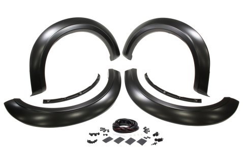 Bushwacker Extend-A-Fender Flares 20926-02 Fender Flares, Extend-A-Fender, Front and Rear, Black, Dura-Flex Thermoplastic, Ford, Set of 4