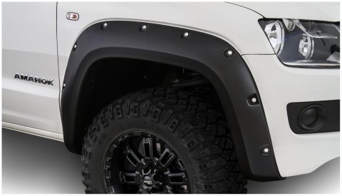 Bushwacker Pocket-Style Fender Flares 171001-02 Flares, Pocket Style, Front, Black, Dura-Flex Thermoplastic, Volkswagen, Pair