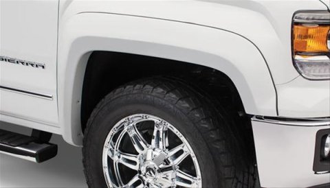 Bushwacker Extend-A-Fender Flares 40099-02 Fender Flares, Extend-A-Fender, Front, Black, Dura-Flex Thermoplastic, GMC, Pair