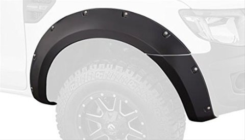 Bushwacker Pocket-Style Fender Flares 20089-02 Flares, Pocket Style, Front, Dura-Flex Thermoplastic Ford, Pair