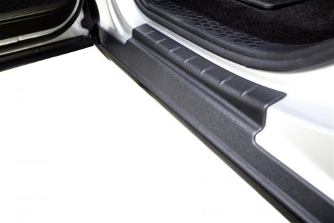Bushwacker Trail Armor Rocker Panel and Sill Plate Covers 14086 Guards, 2009-2018 RAM 1500, 2500, 3500, Mega Cab, TRUCK TRAIL ARMOR ROCKER PANEL, ROCKER PANEL & SILL PLATE COVER, Blk