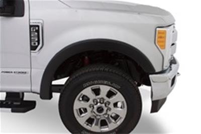 Bushwacker OE-Style Fender Flares for 2011-2016 F-250 SUPER DUTY, F-350 DUTY - 20103-02 Flares, OE-Style, Front, Matte Black, Dura-Flex Thermoplastic, Ford, Pair