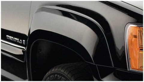 Bushwacker OE-Style Fender Flares 40081-02 Flares, OE Style, Front, Black, Dura-Flex Thermoplastic, GMC, Pair
