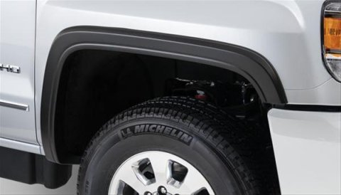 Bushwacker OE-Style Fender Flares 40129-02 Flares, OE Style, Front, Black, Dura-Flex Thermoplastic, GMC, Pair