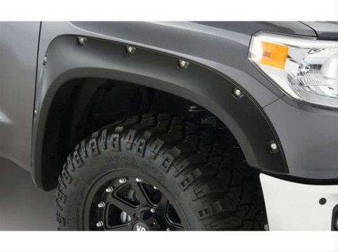 Bushwacker Pocket-Style Fender Flares 40144-02 Flares, Pocket Style, Rear, Dura-Flex Thermoplastic, Black, GMC, Pair