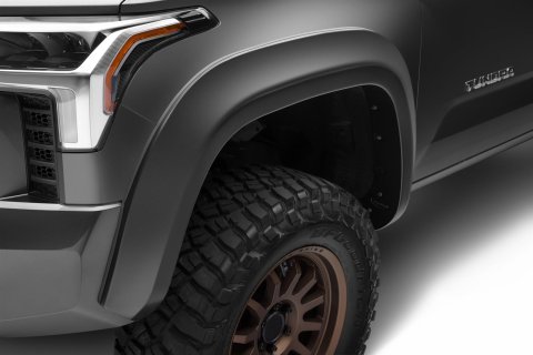 Bushwacker Extend-A-Fender Flares for 2022-2026 TUNDRA - 30055-02 Fender Flares, Extend-A-Fender, Front, Black, Dura-Flex Thermoplastic, Toyota, Pair