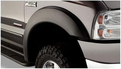 Bushwacker Extend-A-Fender Flares 20075-02 Fender Flares, Extend-A-Fender, Front, Black, Dura-Flex Thermoplastic, Ford, Pair