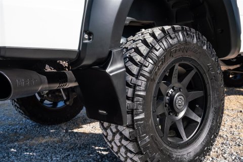 Bushwacker Trail Armor Mud Flaps MUD-50054 Flaps, Armor, Rear, Thermoplastic, Black, Ram, Pair