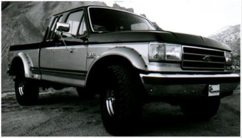 Bushwacker Cut-Out Fender Flares 20017-11 Flares, Cut-Out, Front, Black, Dura-Flex Thermoplastic, Ford, Pair