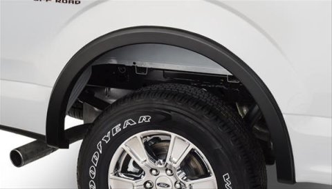 Bushwacker OE-Style Fender Flares 20096-02 Flares, OE Style, Rear, Black, Dura-Flex Thermoplastic, Ford, Pair