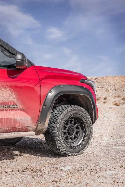 Bushwacker Pocket-Style Fender Flares 30053-02 Flares, Pocket Style, Front, Black, Dura-Flex Thermoplastic, Toyota, Pair