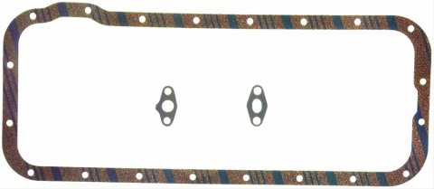 Fel-Pro Oil Pan Gaskets OS 11701 C Gasket, One-Piece, Cork, Ford, Mercury, Big Block, 332-428, FE, Each