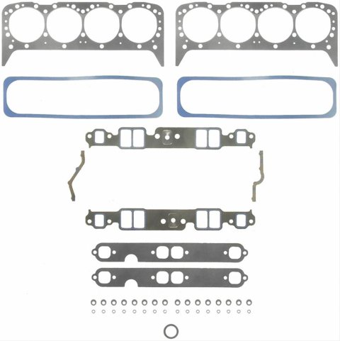 Fel-Pro Performance Marine Head Set Gaskets 17214 Gasket, Set, Stainless Steel, Composition Type, Marine, 4.00 in. Bore, Chevy, 350, Kit