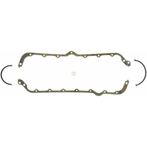 Fel-Pro Oil Pan Gaskets OS 30187 C Gasket, Multi-Piece, Cork, AMC, 290-401, V8, Each