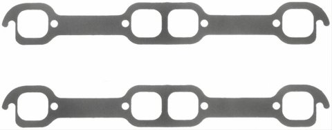 Fel-Pro Performance Exhaust Header Gasket Sets 1482 Gaskets, Header, Steel Core Laminate, 18 Degree Port, Chevy, Small Block, 18 Degree Port, Set
