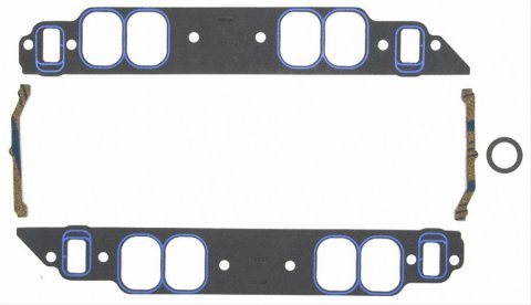 Fel-Pro Performance Intake Manifold Gasket Sets 1281-3 Gaskets, Printoseal, 0.060 in. Thickness, Rectangular Port, Chevy, Big Block, Set