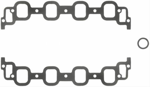 Fel-Pro Performance Intake Manifold Gasket Sets 1296 Gasket, Manifold, Intake, Splayed Valve, Chevy, Small Block, Set