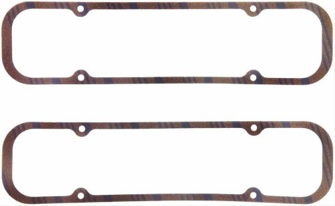 Fel-Pro Performance Blue Stripe Valve Cover Gaskets 1627 Gaskets, Cork/Rubber, Pontiac, V8, Pair