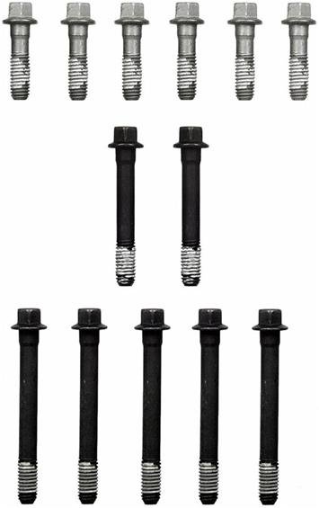 Fel-Pro Headbolt Kits ES 74034 Cylinder Head Bolts, Hex Head, Chevy, GMC, Isuzu, Oldsmobile, 4.3L, 1-Head, Kit