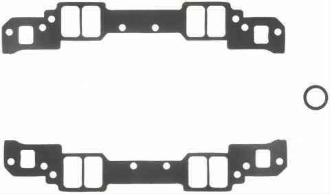 Fel-Pro Performance Intake Manifold Gasket Sets 1278 Gaskets, Manifold, Intake, 18 Degree, 2.15 in. x 1.25 in. Port, .045 in. Thick, Chevy, Small Block, Set