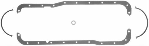 Fel-Pro Performance Oil Pan Gaskets 1827 Gasket, Multi-Piece, Rubber/Steel Core, Ford, 351W, Kit