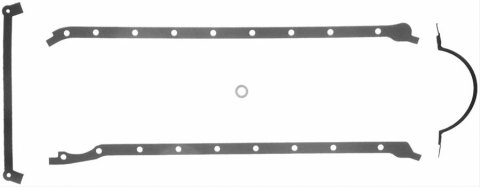 Fel-Pro Performance Oil Pan Gaskets 1804 Gasket, Multi-Piece, Rubber-Coated Fiber, Chevy, Big Block, Kit