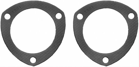 Fel-Pro Performance Collector Gaskets 2001 Gaskets, Triangle, Steel Core Laminate, 3 Hole, 3 in. Inside Diameter, Pair