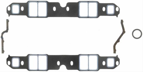 Fel-Pro Performance Intake Manifold Gasket Sets 1209 Gaskets, Manifold, Intake, Printoseal, 2.38 in. x 1.38 in. Port, .060 in. Thick, Chevy, Small Block, Set