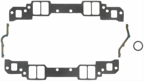 Fel-Pro Performance Intake Manifold Gasket Sets 1282 Gaskets, Manifold, Intake, 18 Degree, 2.15 in. x 1.25 in. Port, .060 in. Thick, Chevy, Small Block, Set
