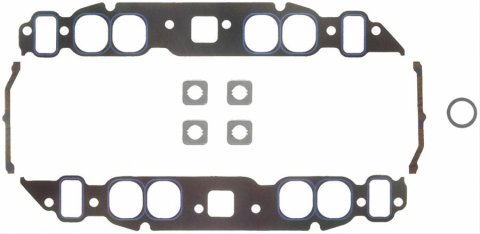Fel-Pro Performance Marine Intake Gaskets 17340 Manifold Gaskets, Marine, Printoseal, OEM Port, Chevy, 427/454, Oval Port, Set