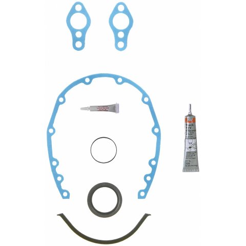 Fel-Pro Timing Cover Gaskets TCS 45165 Gasket, Cover, Cork, Rubber, Chevy, Small Block, Kit