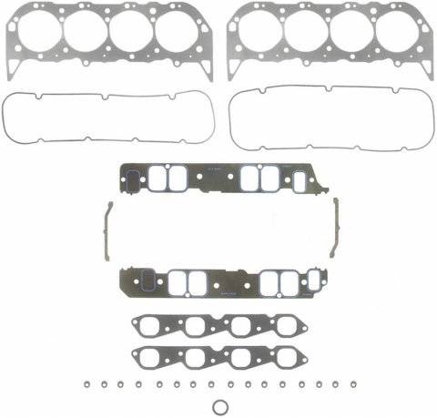 Fel-Pro Performance Marine Head Set Gaskets 17207 Gaskets, Marine, Type, Chevy, 502,