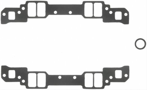 Fel-Pro Performance Intake Manifold Gasket Sets 1277 Gaskets, Manifold, Intake, 18 Degree, 2.15 in. x 1.25 in. Port, .030 in. Thick, Chevy, Small Block, Set