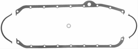 Fel-Pro Performance Oil Pan Gaskets 1821 Gasket, Multi-Piece, Rubber/Steel Core, Chevy, Small Block, Kit
