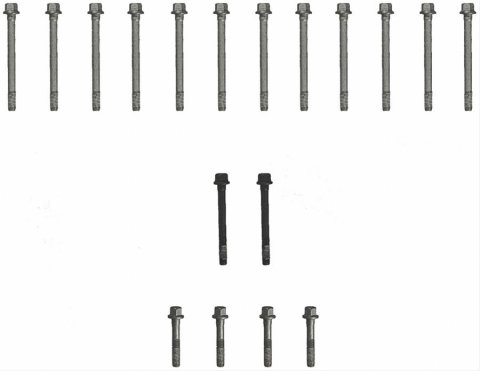 Fel-Pro Headbolt Kits ES 72188 Cylinder Head Bolts, Hex Head, Chevy, GMC, 8.1L, 1-Head, Kit