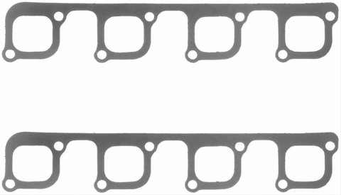 Fel-Pro Performance Exhaust Header Gasket Sets 1433 Gaskets, Header, Steel Core Laminate, Yates SVO Port, Ford, Small Block, SVO Yates Heads, Set