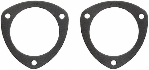 Fel-Pro Performance Collector Gaskets 2003 Gaskets, Triangle, Steel Core Laminate, 3-Hole, 3.5 in. Inside Diameter, Pair