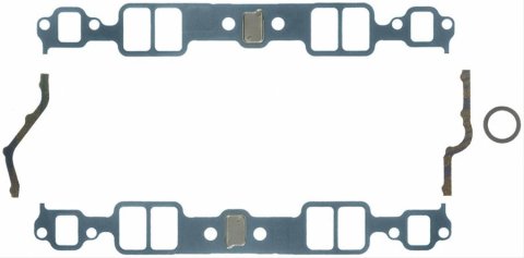 Fel-Pro Performance Intake Manifold Gasket Sets 1204 Gaskets, Manifold, Intake, Steel Core Laminate, 1.99 in. x 1.23 in. Port, .060 in. Thick, Chevy, Small Block, Set