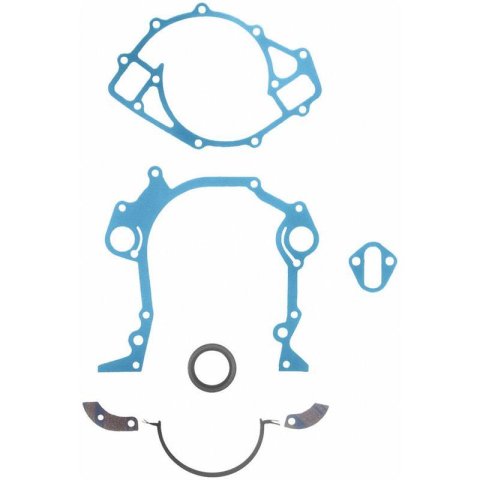 Fel-Pro Timing Cover Gaskets TCS 45024 Gaskets, Cover, Cork/Rubber, Ford, Big Block 385 Series, Kit