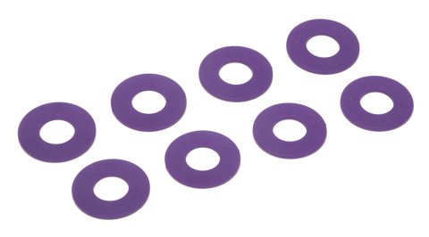 Daystar D-Ring Washers KU71074PR Washers, Polyurethane, Purple, 3/4 in. Shackles, Set of 8