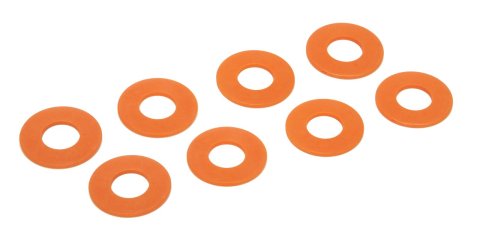 Daystar D-Ring Washers KU71074FA Washers, Polyurethane, Fluorescent Orange, 3/4 in. Shackles, Set of 8
