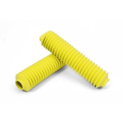 Daystar MX Fork Boots MX00069YL Boots, MX, Poly-Vinyl, Yellow, Pair