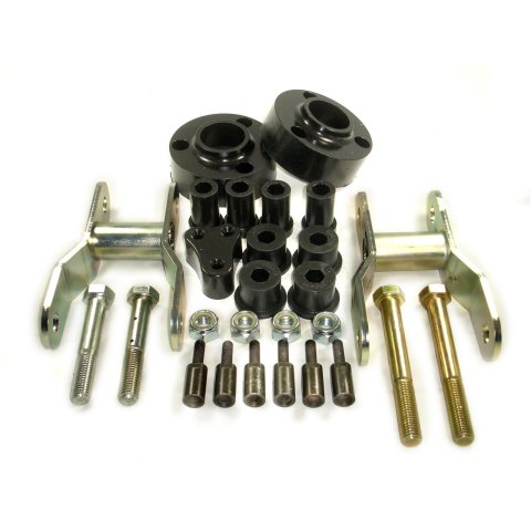 Daystar Comfort Ride Suspension Lift Kits KT09102BK Coil Spring Spacers, Durathane, 2.5 in. Lift, Front, Black, Toyota, RWD, 4WD, Pair