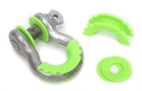 Daystar D-Ring Isolators KU70057FG Isolators, Washers, Polyurethane, Fluorescent Green, 3/4 in. Shackles, Kit