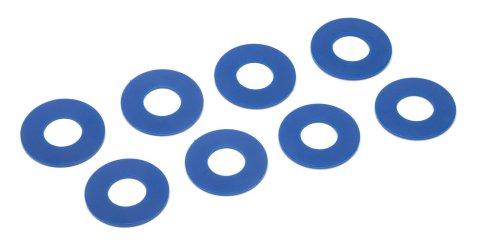 Daystar D-Ring Washers KU71074RB Washers, Polyurethane, Blue, 3/4 in. Shackles, Set of 8