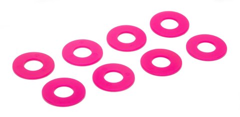 Daystar D-Ring Washers KU71074FP Washers, Polyurethane, Fluorescent Pink, 3/4 in. Shackles, Set of 8