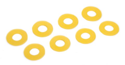 Daystar D-Ring Washers KU71074YL Washers, Polyurethane, Yellow, 3/4 in. Shackles, Set of 8