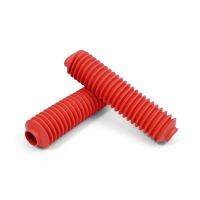 Daystar MX Fork Boots MX00058RE Boots, MX, Poly-Vinyl, Red, Pair