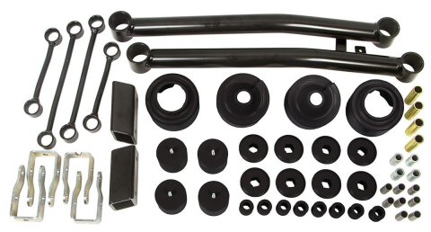 Daystar Suspension Leveling & Lift Kits KJ09177BK Kits, 2" Body Kit 2018-19 Jeep Wrangler JL, Fits All Models, 2 4 Door, includes Front Lower Control Arms